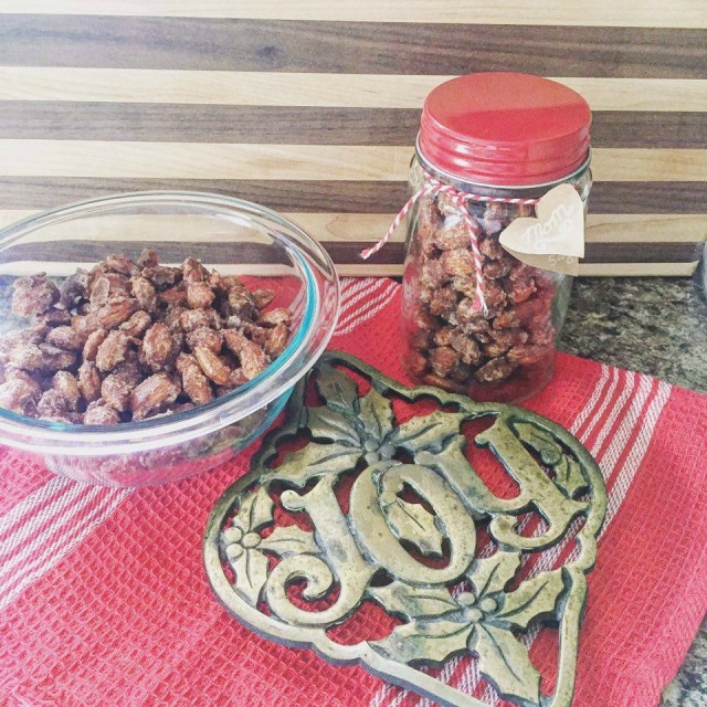 Baking success! Christmas Candied Almonds | "These Are a Few of My Favorite Things..." | NewlyWeddedWurl.Wordpress.com